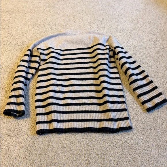 a new day Beige and Black Striped Crew Sweater - Picture 4 of 4